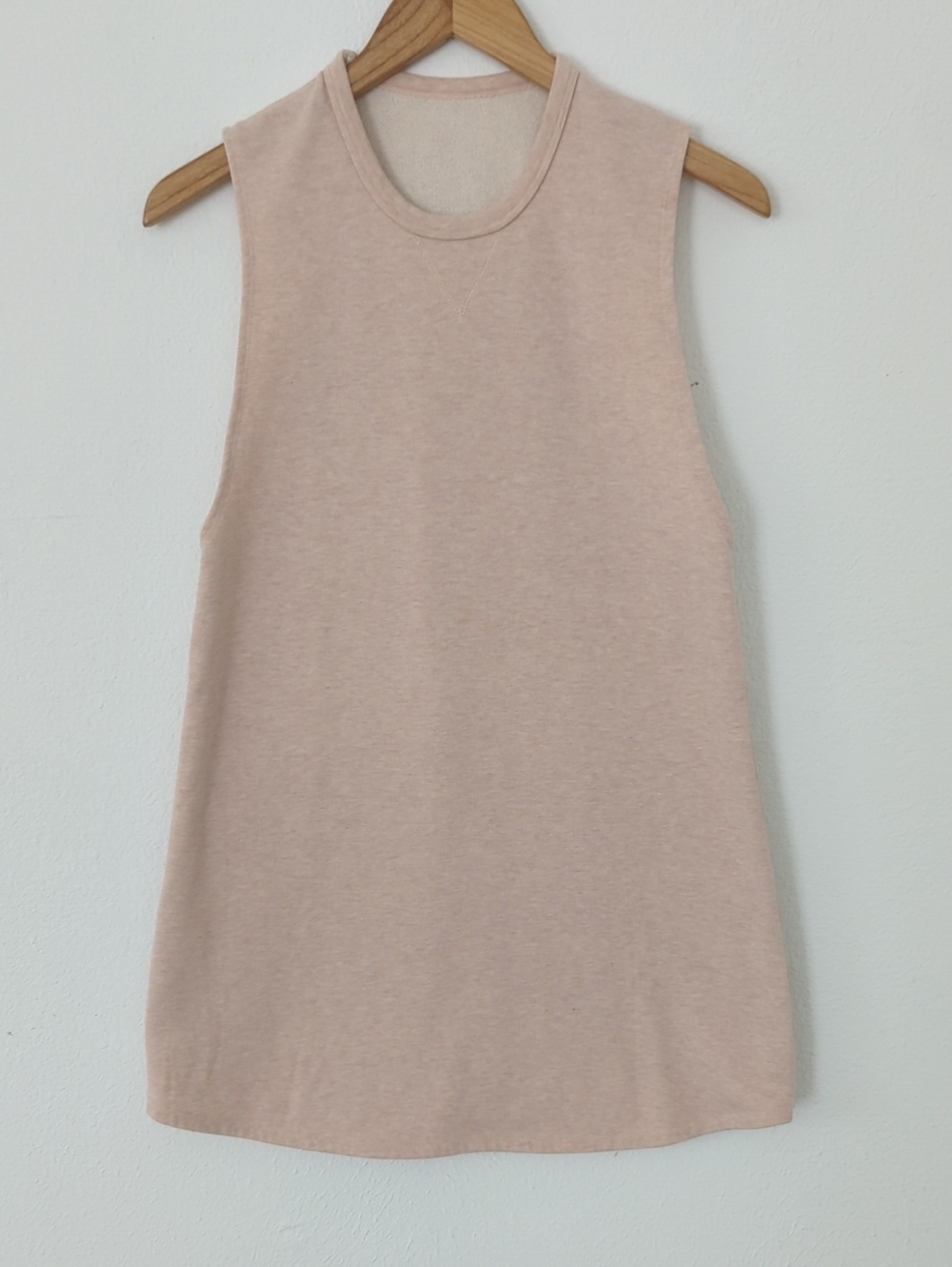 Sleeveless Crewneck Cotton Terry Mini Dress
